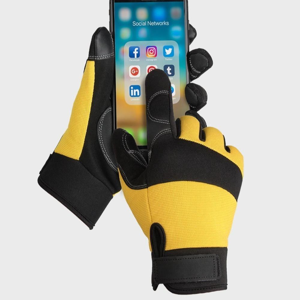 Anti Slip Outdoor Gloves Full Finger Sports Gloves Utility Garden Work Gloves  Construction