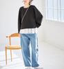 ROPE PICNIC CALINE Cardboard Cut Pullover Charcoal Top, Women's, (06)