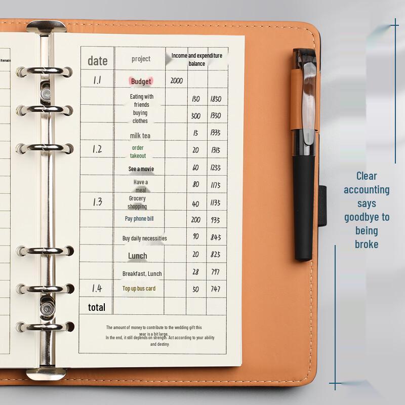 Tengxiongu A6 Detachable Financial Notebook