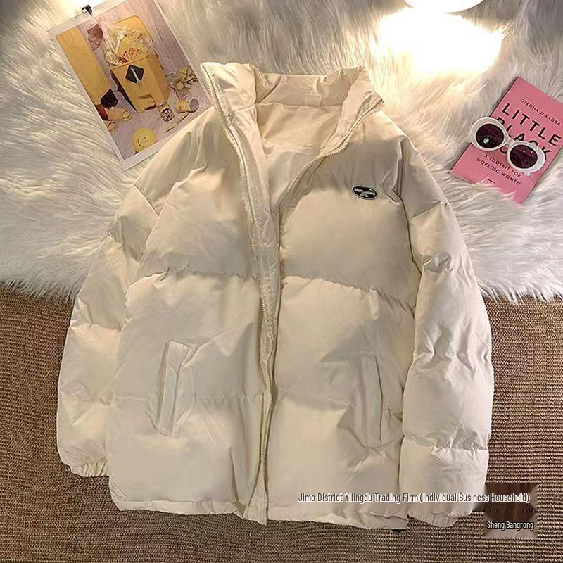 Winter 2025 Women's Trendy Korean Loose-Fit Down Cotton Short Coat