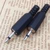 10pcs 2.5mm 2pole 3pole 2.5 Audio Mono Stereo Male Jack Plug Connector Plugs for Phone Headset