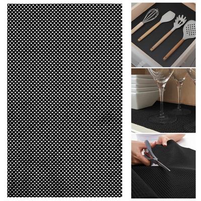 Shelf Liner Non-Adhesive Strong Liner Grip Non-slip Shelves PVC Wardrobe Gridding Mat