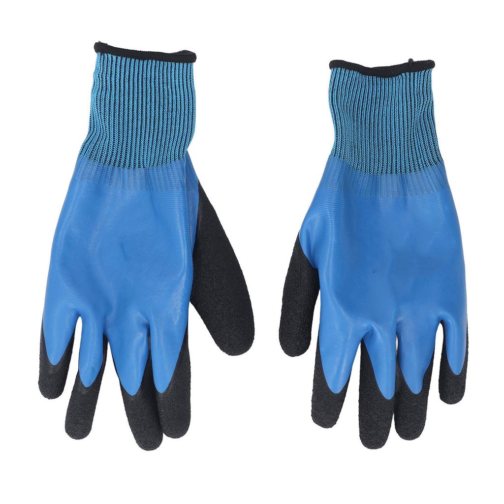 2 Pcs Electrical Insulated Gloves 1000V Voltage Double Sided Insulating Non Slip Nylon Rubber Electr