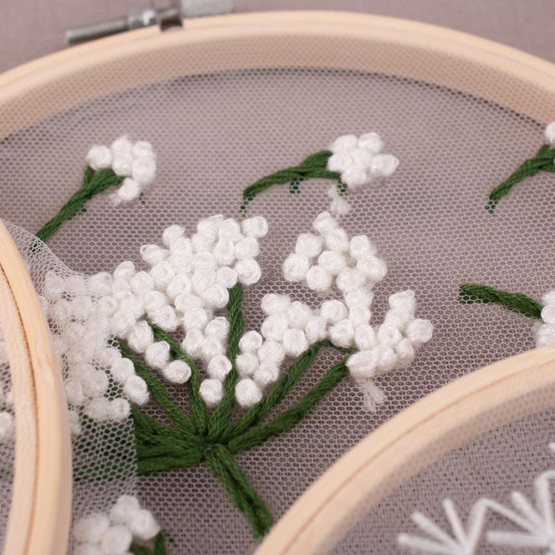 Diy Material Embroidery Bag, Simple Beginner Training Material Bag, European Embroidery Cross Stitch, Sample Available.