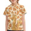 Baby Clothing 3D Print Giraffe Tshirt Kids Clothes Short Sleeve Top for Boys Girls 2-10Y Animal T Shirt for Performance Clothing