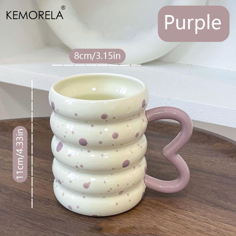 1PCS Caterpillar Ceramic Cup Mug High Color Value Coffee Cup Household Breakfast Cup Milk Coffee Tea Fruit Juice Oat Water Cup