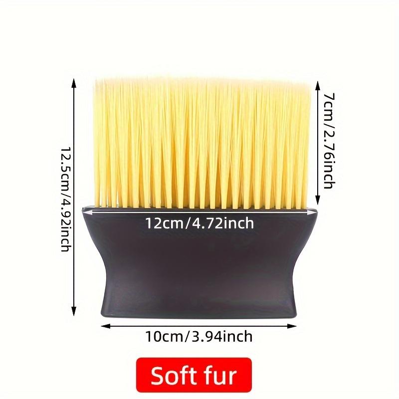 2-in-1 Car Detailing Brush Set, Soft Yellow & Stiff Black Bristles,  for Dashboard, Air Vents, Button Detailing, Auto Interior Cleaning Tools