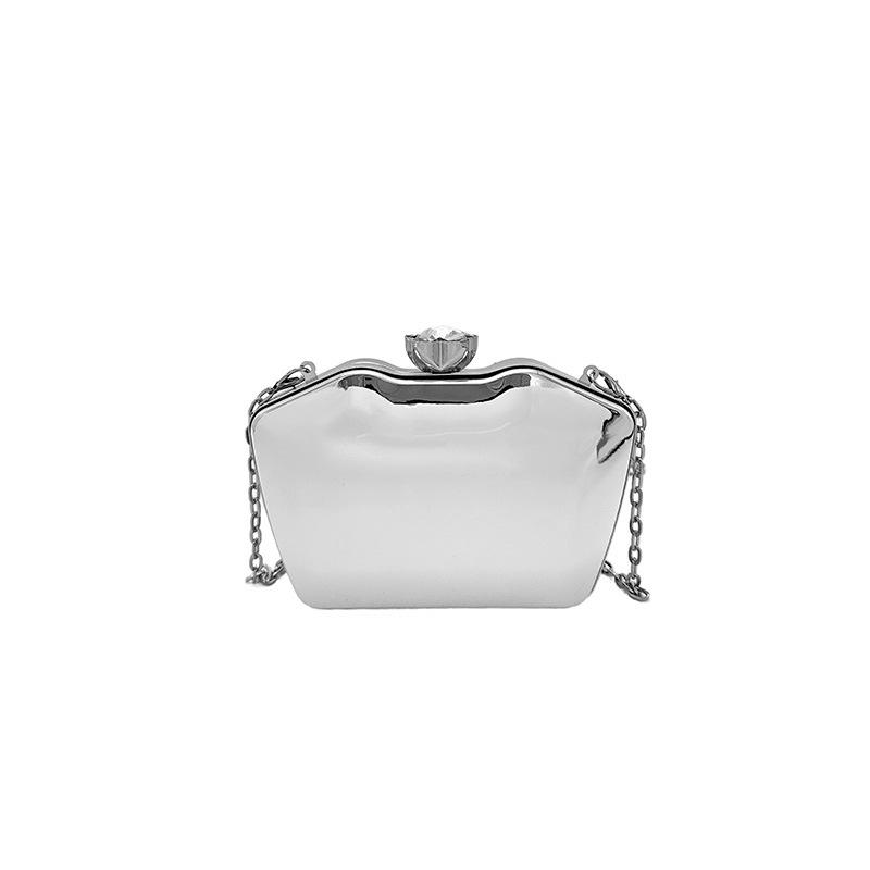 Fashion Niche Acrylic Bag 2025 New European and American Candy Color Glossy Shoulder Chain Women's Box Bag Tide
