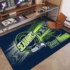 Custom Rug Seattle Seahawks Pattern Print Name Text Soft Non‑Slip Floor Carpet for Home Indoor Decoration