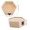 Wooden Box With Hinged Lid Unfinished Wood Keepsake Storage Box With Glass Lid Wooden Jewelry Box For Wedding Home Decorations