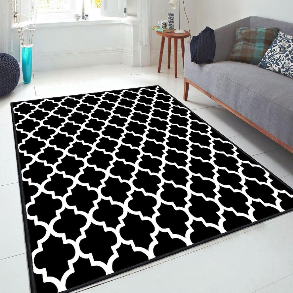 Decorative Special Design Modern Floor Rugs Patterned Non-Slip Base Washable