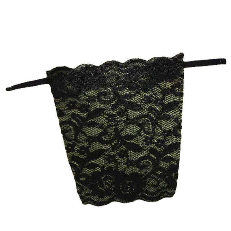 Women's Seamless Strapless Lace-Trim Base Layer with Chest Pad