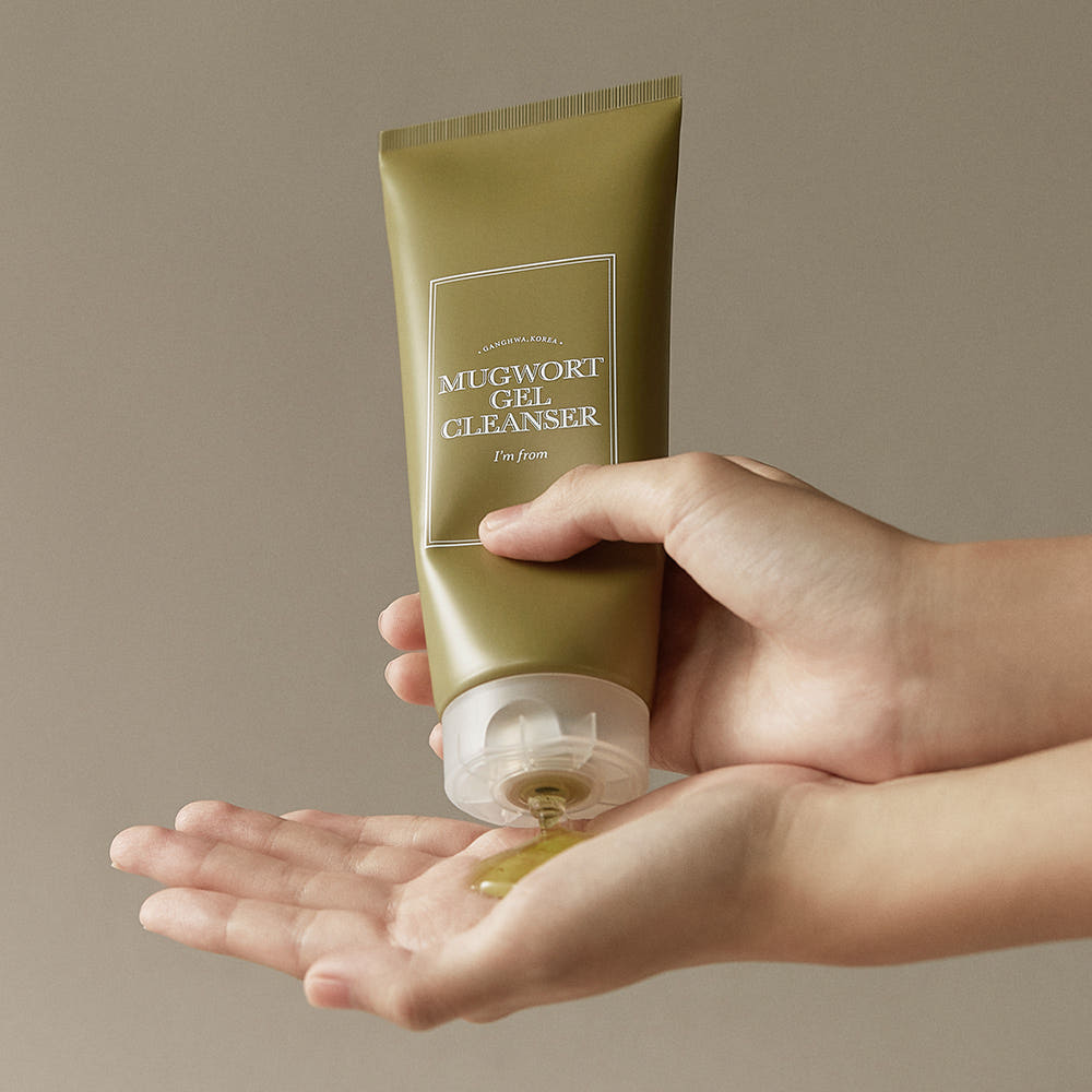 I'M FROM Mugwort Gel Cleanser 150ml Korean Gentle Soothing Facial Cleanser for Sensitive Skin