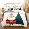 Cartoon Christmas Santa Claus Send Gifts Duvet Cover Digital Printing Christmas Tree Fashion Duvet Cover For Children Boys Girls