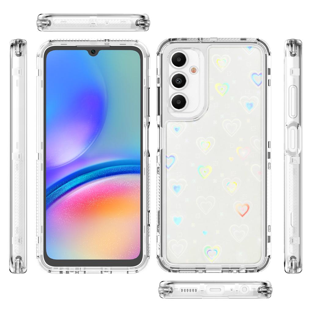 Dla Samsung Galaxy A25 5G (Światowy) (161.0mm) Etui Akrylowe TPU Przezroczyste Pokrowiec na Telefon z Filmem Drukowanym Laserowo
