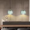 Nordic Glass Hanging Lamps Modern Green Glass Pendant Light AC96-260V E27 Glass Chandelier Ceiling Light for Bedroom Dining Room