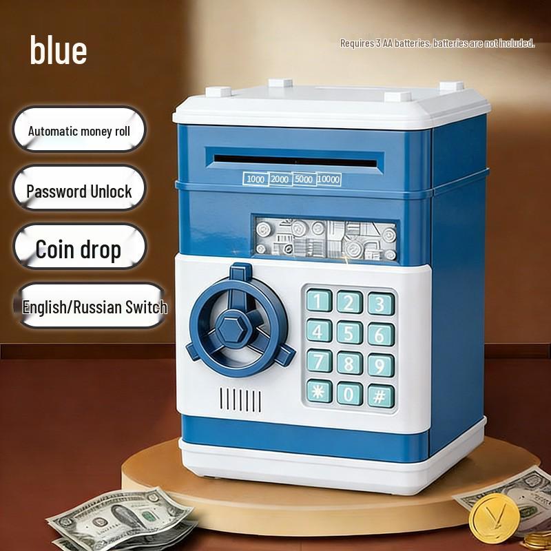 Creative Music ATM Password Money Safe - Large Capacity Savings Deposit Box
