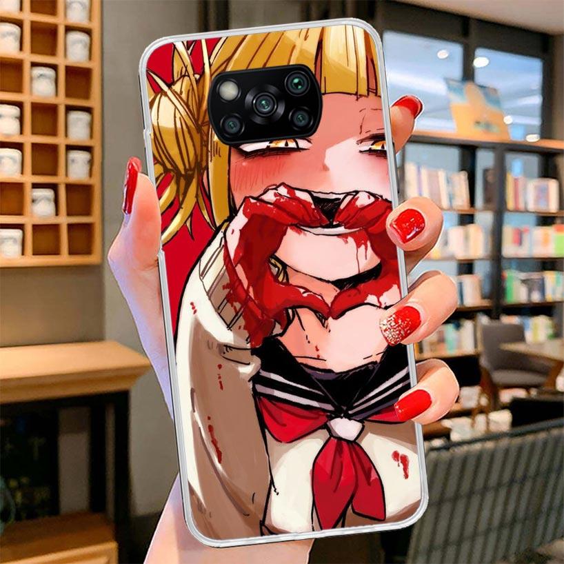 

Химико Тога Вайфу Аниме MHA Чехол для телефона Для Xiaomi Poco F7 Ultra X7 X6 X5 Pro M7 Redmi 15C 15 13C 13 12C 12 10C 10 9A 9C 9T Redmi 15 5G
