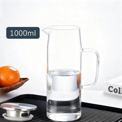 Pichet en verre borosilicaté YUZUN avec couvercle
