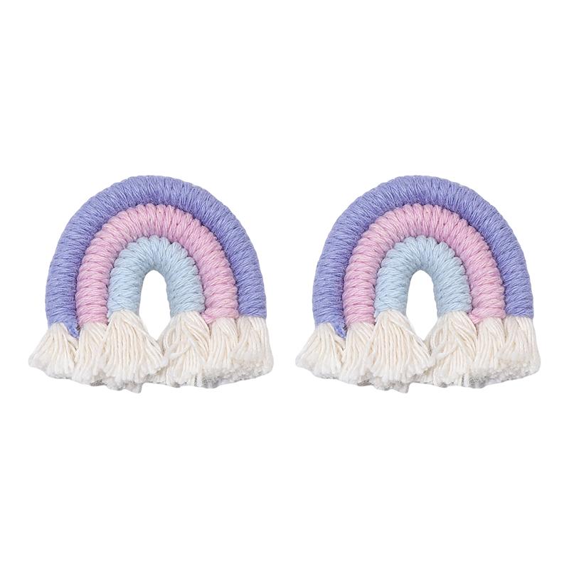 1 Stück/Beutel, Stoff-Anhänger im ethnischen Stil, Quaste in Regenbogenfarbe, für DIY-Ohrringe, Halsketten, Schlüsselanhänger, Schmuckherstellung, Zubehör