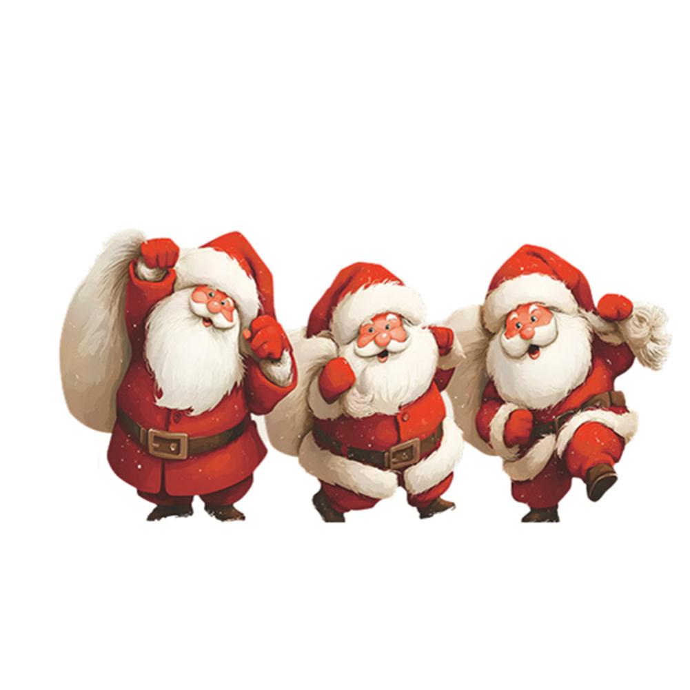 Christmas Atmosphere 30*60CM Christmas Decor Holiday Party Jolly Santa Decoration 30*60cm Size Indoor Outdoor Use PVC Material