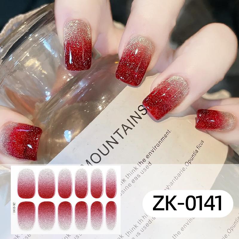 36 Stück Wasserdicht Kein Backen Gel Nagellack Folie Vollständiger Aufkleber Europäischer und Amerikanischer Stil Nagel Folien Aufkleber Nagel Folien Aufkleber