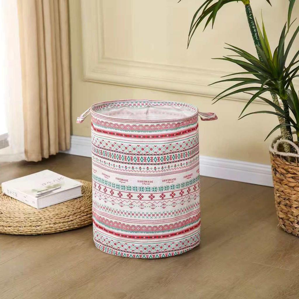 Houndstooth Foldable Laundry Hamper - Thickened Storage for Dorms, Toys, and Bathroom.