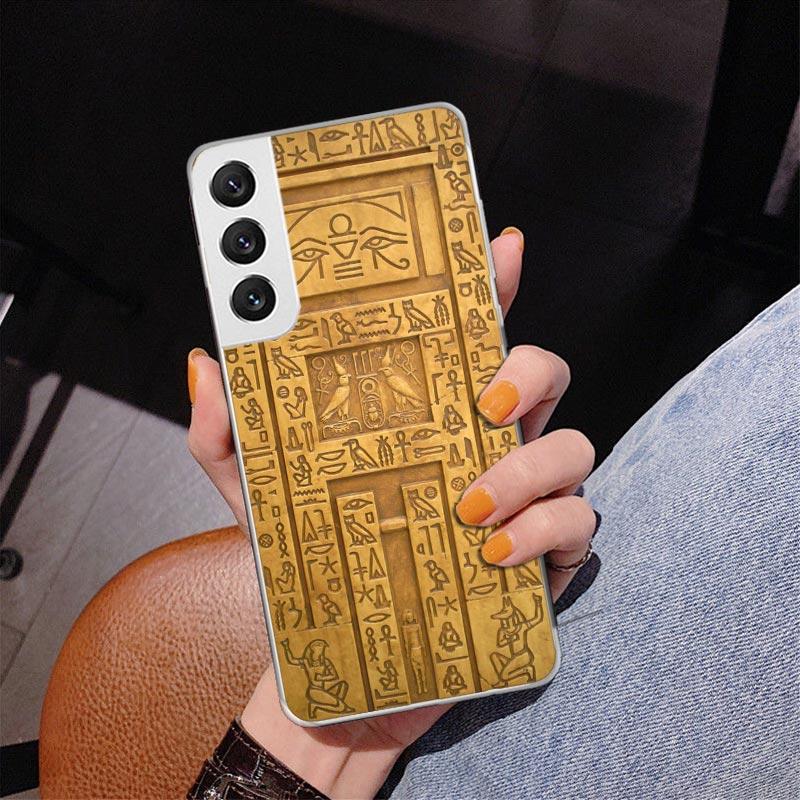 Egypt Nefertiti Anubis Ankh Pharaoh Phnoe Case for Samsung Galaxy S26 S25 Edge S23 S24 Ultra S22 Plus S21 S20 FE Unique Cover So