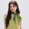 Transparent Cotton Linen Scarves Solid Color Square Handkerchief Pure Color Silk Scarf  Female