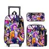 Series School Bag Large Capacity Tie Rod Bag Burden Reduction Student Backpack Children'S Backpack Trailing Backpack