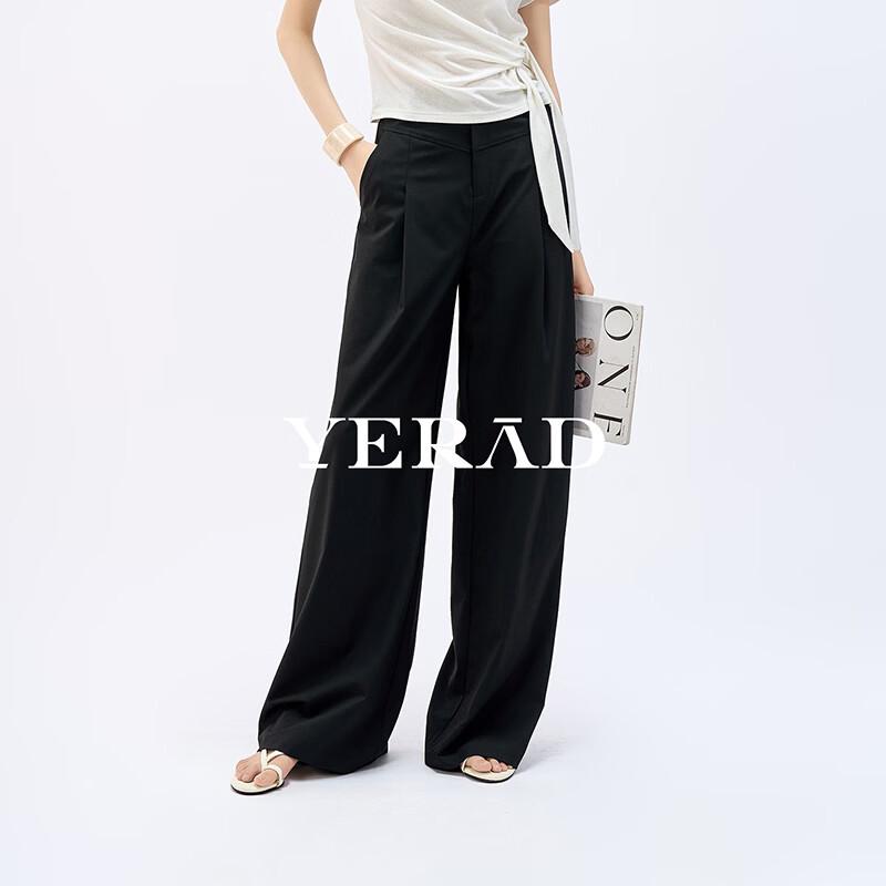 YERAD Women s Thin Wool Wide-Leg Trousers 26