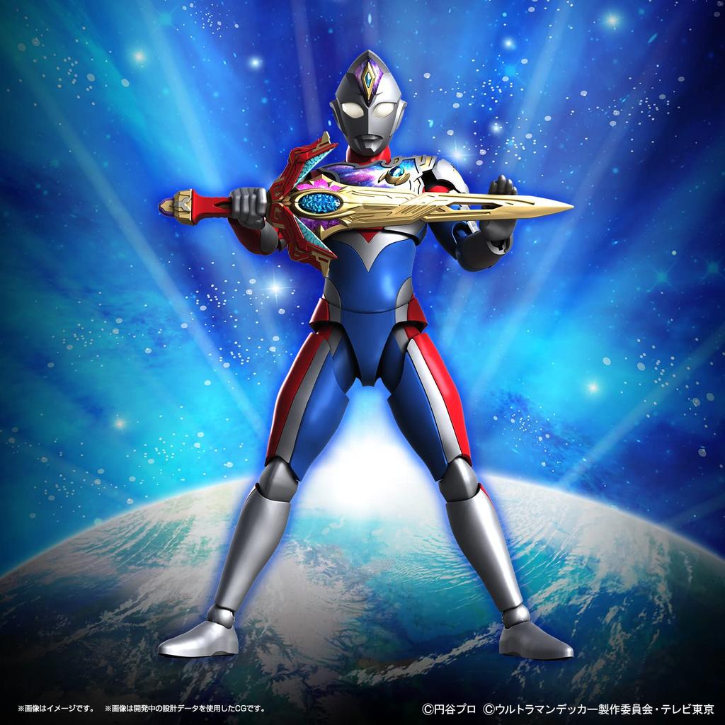 BANDAI SPIRITS Figure-rise Standard Ultraman Decker Flash Type Pre-Colored Plastic Model 2640764