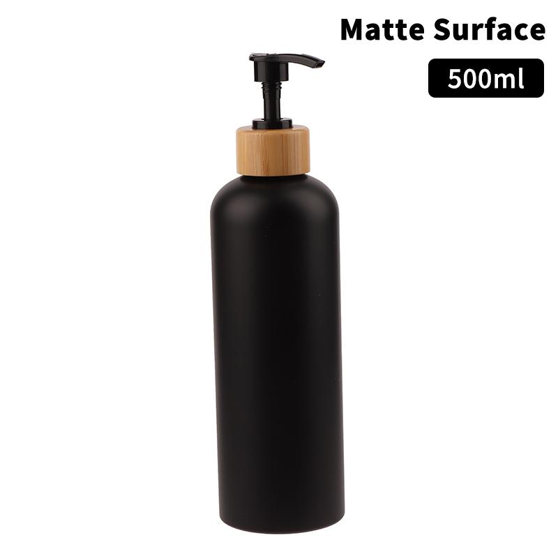 300/500 ml bambusový dávkovač s pumpičkou do kúpeľne, na misku pre domáce zvieratá, mydlo na riad, prázdna fľaša, na doplnenie pleťového mlieka, sprchový gél, tekutý, matná nádoba