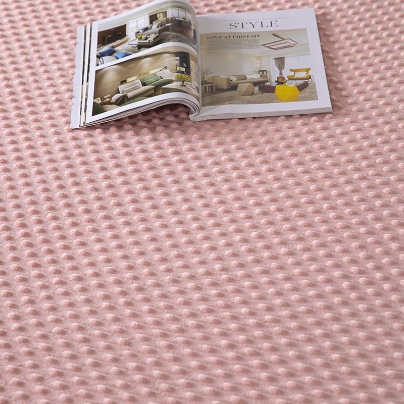 

Фланелевая простыня на подкладке с помпонами Регулируемые наматрасники Эластичная толстая простыня Простыни Всесторонние эластичные чехлы на кровать 150 x 200cm розовый