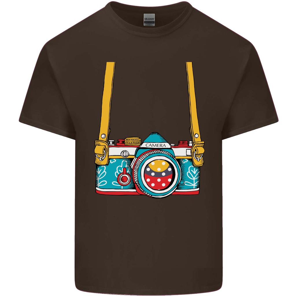Photography Camera Around Neck Unisexs Light Cotton TShirt