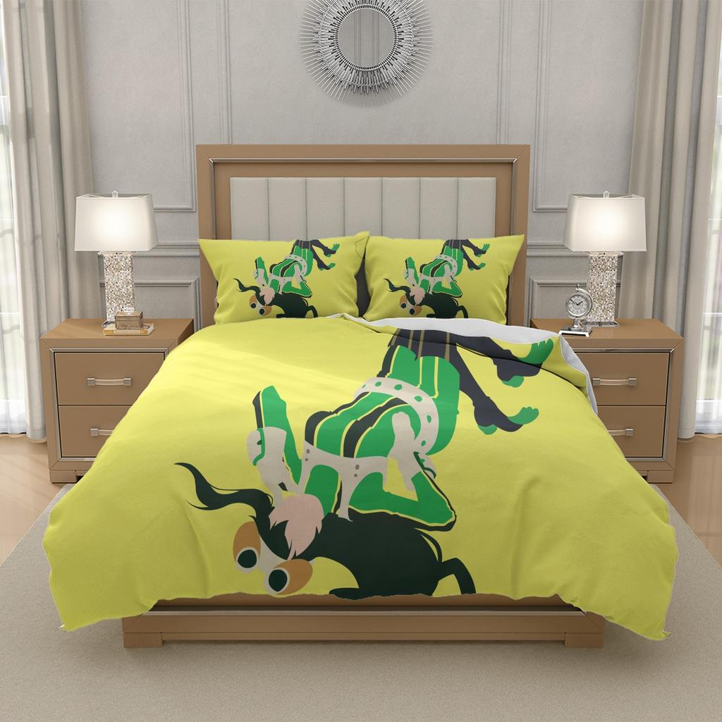 I-Izuku M-Midoriya M-My H-Hero A-Academia Anime Duvet Cover and Pillowcase Set Soft Microfiber Kids Room Gift 200x200 200x220 155x220, US UK AU Sizes