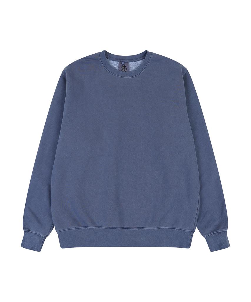 Aidan M Pigment Cut-Line Sweatshirt (Blue)