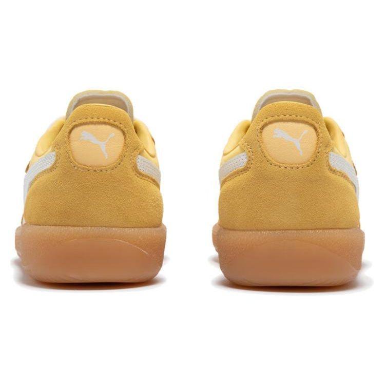 Puma Palermo Summer Nylon Slip Resistant Shock Absorbing Durable Low Top Skate Shoes Unisex Skate Shoes Yellow White 399341-04