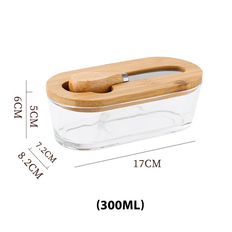 Butter Container Ceramic Box Restaurant Sealed Storage Box Cheese Box with Knife Butter Slicer Butter Dish Tableware Supplies