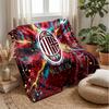 AC Milan Theme blanket Soft Flannel Blanket Plush Throw Blanket Cozy Sofa Bed Blanket for Home Decor