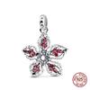 925 Silber Menschenfressende Blume Charms Perlen für DIY Schmuck 3mm Armband Damen Ringe Geschenke