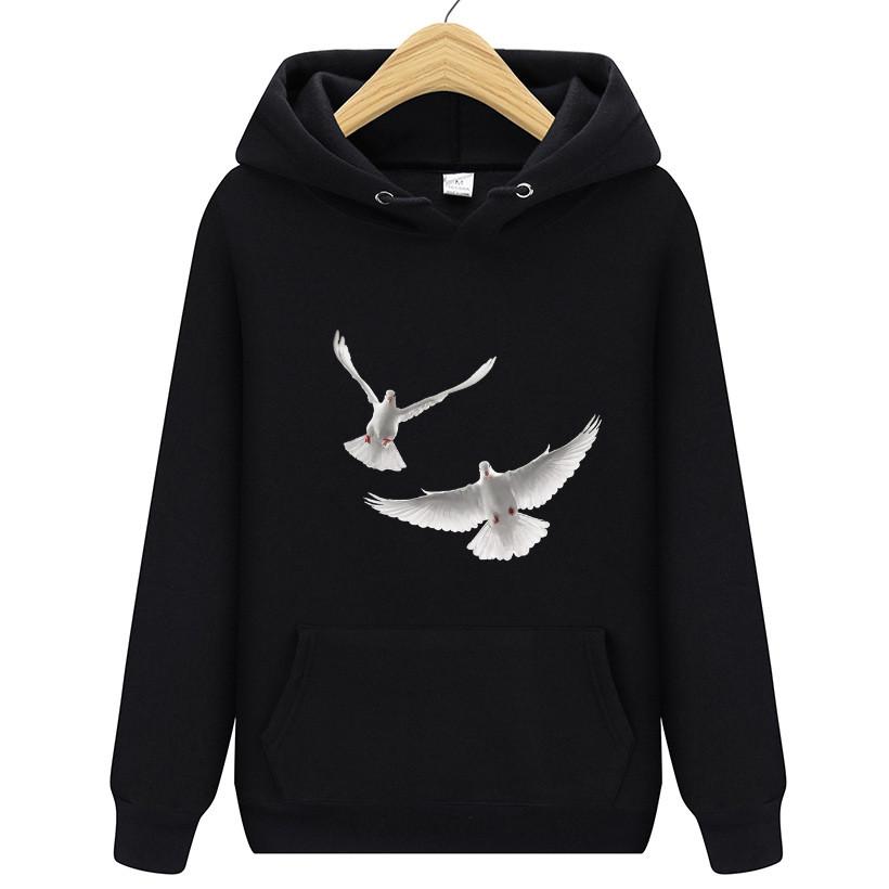 

Мы усердно работаем над созданием мужской толстовки с капюшоном «Голубь мира» с креативной одеждой с круглым вырезом. 3XL