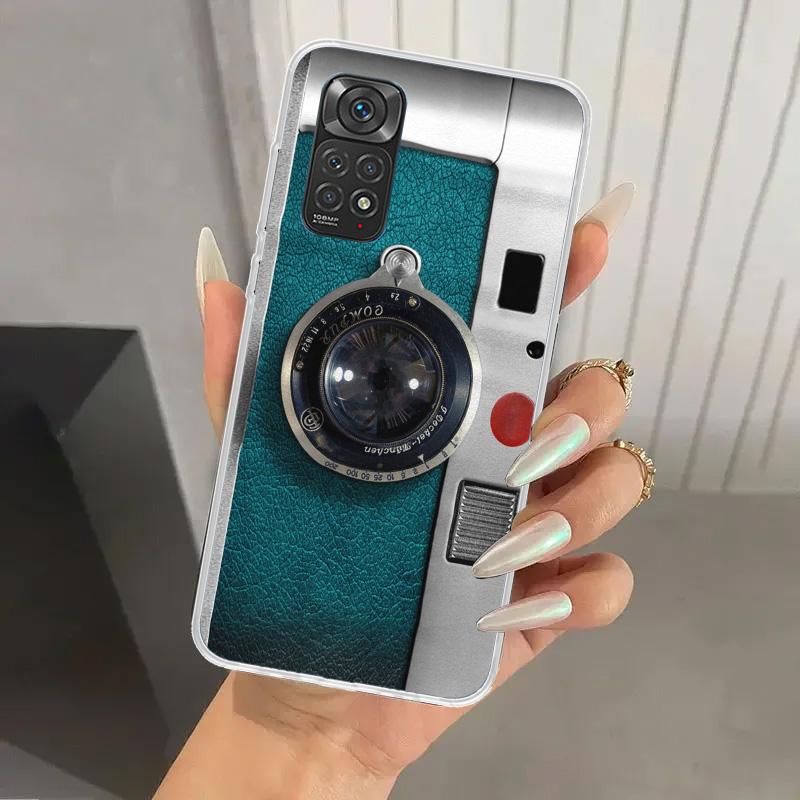 Fashion Classic Camera Lens Phone Case for Xiaomi Redmi Note 14 13 12S 12 11S 11 Pro Plus 11T 11E 10S 9 9S Soft Funda Print Shel