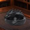Decorative Dragon Sculpture 3D Printed Coiled Jewelry Tray, Dark Fantasy Trinket Organizer Dish, Unique Storage Gothic Desk for Entryway, Nightstand,