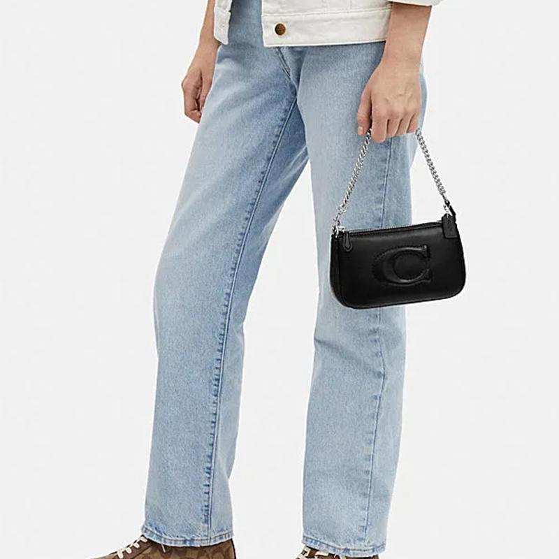 Новый женский клатч-конверт COACH Nolita из овчины черный CJ527-SVDTV 19151114CM 18259₽