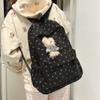 Schultasche kleine Blume Schultasche Mädchen Mittelschule Oberschule Textur Schülerrucksack Cord Design Sinn Nische Vielseitiger Rucksack