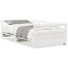 Daybed without Mattress White 90x200 cm Solid Pine Wood