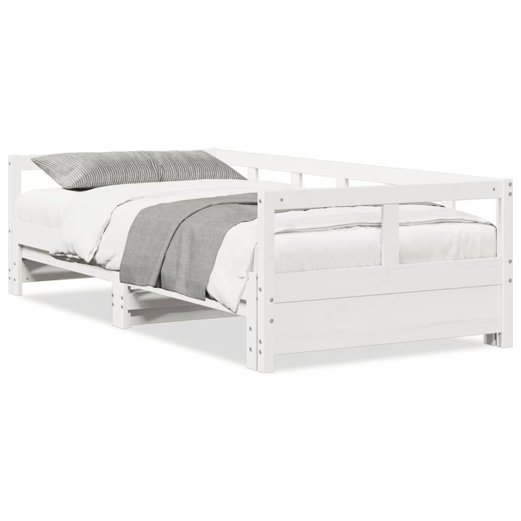 Daybed without Mattress White 90x200 cm Solid Pine Wood