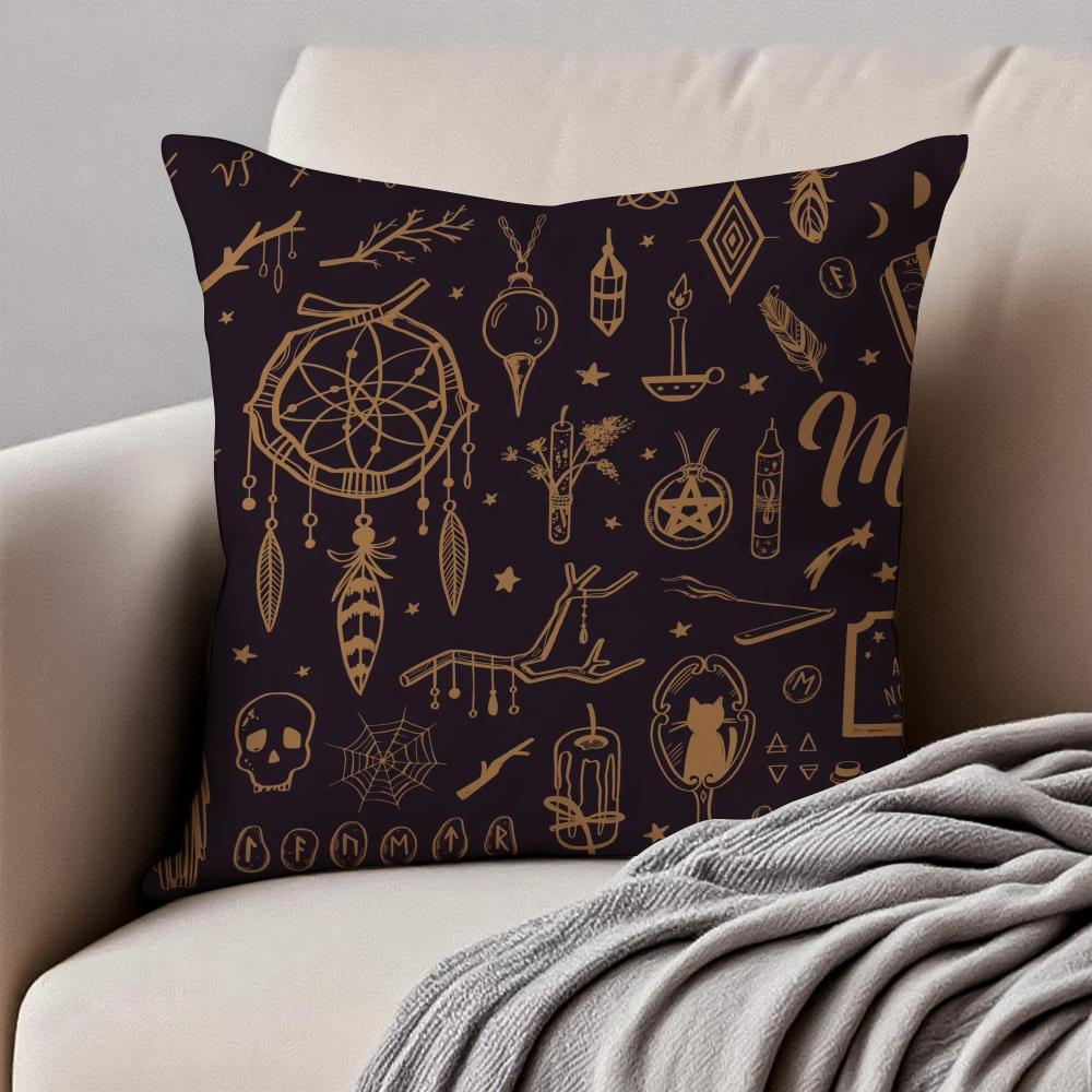 Festive Religious EEid alFitr Cushion Cover Pillowcase Antidustmite Invisible Zipper Short Plush Sofa Cushion