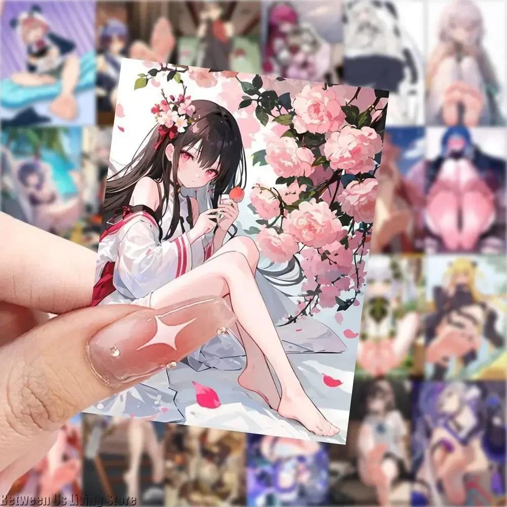 61pcs Barefoot Cute Anime Girl Stickers For Scrapbooking Stickers Material Kids Gift
